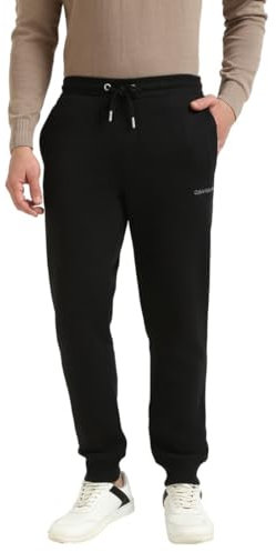 Calvin Klein Herren Jogginghose Monologo Pant Lang, Schwarz (Ck Black), S
