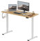 SANODESK Höhenverstellbarer Schreibtisch 140x60 cm, Schreibtisch Höhenverstellbar Elektrisch Ergonomischer Steh-Sitz Tisch Computertisch mit Memory-Funktion(Ahorn)
