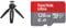 Manfrotto MTPIXIMII-B, PIXI Mini Camera Tripod with Handgrip for Compact System Cameras, for DSLR & SanDisk 128GB Ultra microSDXC card + SD adapter up to 140 MB/s with A1 App