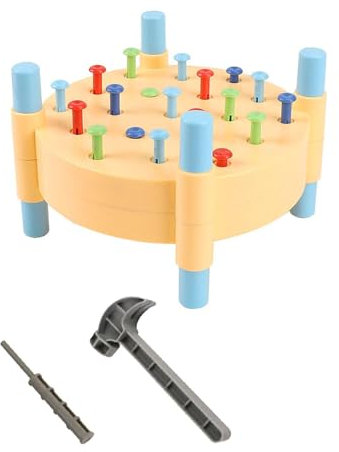 harayaa Hammering Pounding Toy, Hammer Toy, Hand Eye Coordination Stem Early Learning Baby Hammer Game Pounding Game for Boys, blue