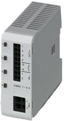 HQDRCY Disjoncteur Disjoncteur d'équipement électronique CBMC E4 24DC/1-4A NO - 2906031 Disjoncteur Protection de Quatre Charges en Cas de Surcharge et de Court-Circuit 24 V DC