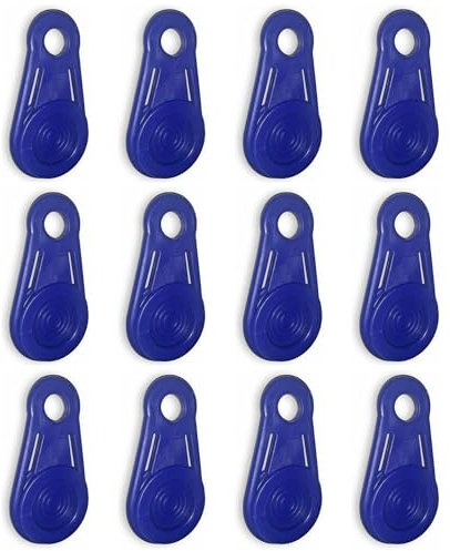 Lot de 12 tendeurs de bâche - Clips de fixation pour bâche - Clips de fixation pour tente, bateau, bâche, voile d'ombrage et bannières publicitaires