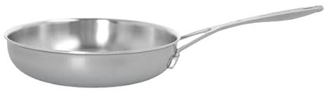 demeyere Industry 5 Poêle à frire 24 cm Hauteur 5,8 cm Acier inoxydable 18/10 Argenté