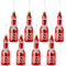 YIEUR 8 Stück Weihnachtskugeln rot weiß Weihnacht Anhänger plastik, 14cm Christbaumschmuck mit Bindeschnur, Weihnachts Dekoration Weihnachtsbaum Charms für Tannenbäume Fensterschmuck (Glühwein)
