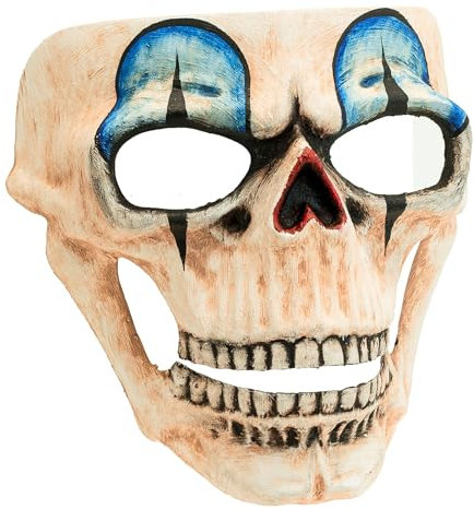 W WIDMANN MILANO Party Fashion - Maske Clown Totenkopf, Dia de los Muertos, Killer Clown, gruseliges Halloween Kostüm