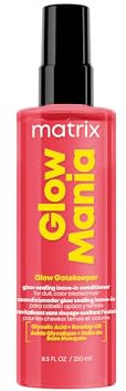 MATRIX - Spray Sans Rinçage Scelleur d'Éclat - Pour Cheveux Colorés ou Ternes - Protège & Booste l'Éclat Pendant 6 Semaines - Acide Glycolique & Huile de Rose Musquée - Glow Mania - 300 ml