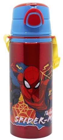 BOTELLA POP UP DE ALUMINIO CON CORREA 730 ML SPIDERMAN MOVING TARGET