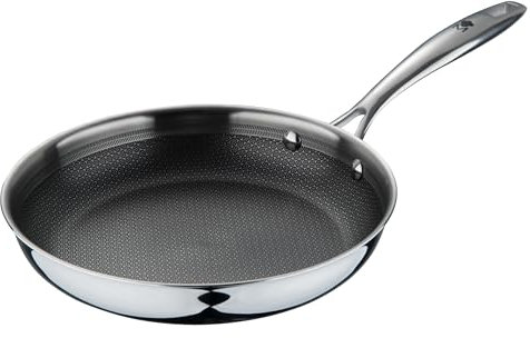 MasterPRO padella 26x4,7cm multistrato in acciaio antiaderente per induzione con manico ergonomico Hi-Tech3