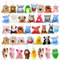 SHINELINE Mini Plüschtiere,38 Stück Kleine Kuscheltiere, Schlüsselanhänger Plüsch Plüschtier,für Mitgebsel Kindergeburtstag, Weihnachtsgeschenke,Schlüsselanhänger, Kleine Geschenke für Kinder