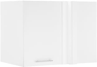 Laundreezy Schrankaufsatz für Waschmaschinenschrank, Weiß, Aufsatzschrank | 100 x 76 x 68 cm (B/H/T), 1 Drehtür, 2 Fächer, für Hauswirtschaftsraum, Waschküche, Keller, Bad, mit viel Stauraum