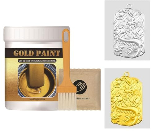 Pintura Dorada Para Manualidades 300 Gramos De Marcadores A De Agua
