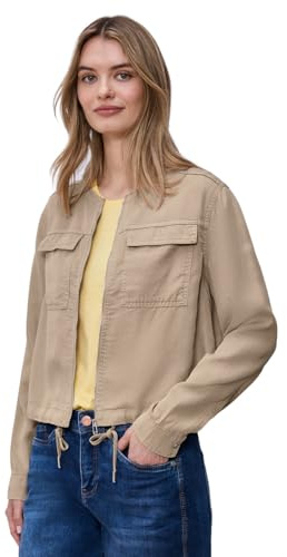 Street One Damen Jacke im Washed-Look mit Tunnelzug