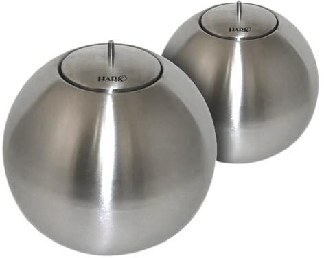 Feuerkugel-Set 2X Feuerkugel Ø 36cm Edelstahl gebürstet, m. Brenngel