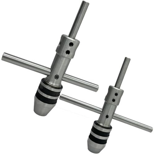 Zentrier-Wasserhahn-Spindel 1/16 Zoll bis 1/4 (1,5 bis 6 mm) Wasserhahn, Gewinde, Bohrmaschine, Drehmaschine, Set of 2 Pcs