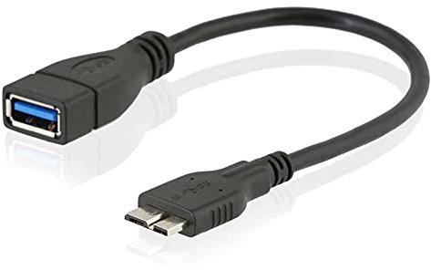 F53 USB 3.0 Buchse auf Micro B Stecker Datenkabel – 5Gbps USB A Buchse auf Micro USB 3.0 Adapter, Verlängerungskabel, Konverter für Computer, Laptops, Externe Festplatten
