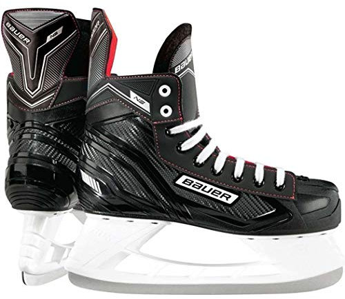BAUER Herren Eishockey Schlittschuhe NS Senior, schwarz/rot, 44.5 EU