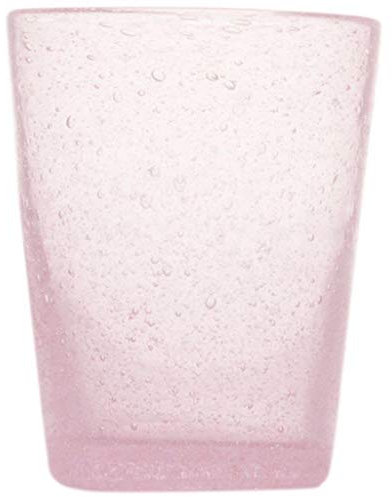 Memento Set 6 Bicchieri Vetro pulegoso Senza Gambo Pink