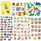 (5 Sheets) Baby Iron On Transfers Patches Set, MWOOT Kids Appliques Assorted Car Dinosaur Animal Heat Transfer Stickers for T-Shirt Clothing Jeans Backpack Decorations DIY