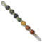 Empyreal Crystal 7 Chakra Guérison Baguette Métaphysique | Bâton de guérison Puissant pour l'équilibrage de l'énergie et l'aura, Spirituel, Reiki (Baguette sphérique, 7 Chakra)