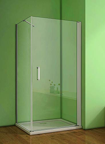 Duschkabine 70x90cm Duschabtrennung Duschtür Duschwand 5mm Sicherheitsglas