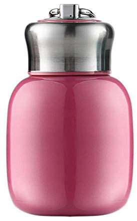 TANGT Thermoskanne, 200 ml, Mini-Vakuumflaschen, vakuumisolierte Wasserflasche, auslaufsicher, für heiße und kalte Wasserflasche, für Mädchen, Jungen, Erwachsene (Rose)