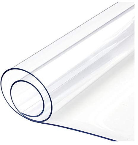LSSB Tovaglia di Plastica Oilproof PVC Tabella Pad Scuff Resistente Sottopiatto Protezione Pavimento per Ufficio Night Stand Cucina Camera da Letto Pavimenti Duri, 3 Spessori