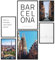 Papierschmiede® Mood Poster Set Barcelona, Bilder Wohnzimmer Deko Schlafzimmer, 2x DIN A4 und 4x DIN A5, Spanien Katalonien Stadt - Wandposter ohne Rahmen