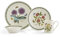 Portmeirion Botanic Garden 4 Piece Place Setting | Dinner Service for One with Assorted Motifs | Made in England from Fine Earthenware | Dishwasher Safe