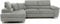 Ashbourne Sofa Bed with Storage | Corner Sofa | Double Sofa Bed | Grey or Grey & Black Fabric | Warranty Included (Left Hand Facing, Grey)