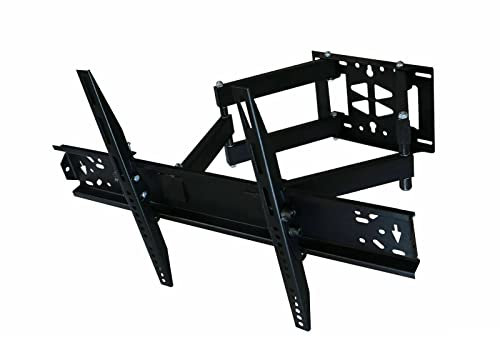 TV Wandhalterung für 39-65 Zoll Bildschirme, Schwenkbar Neigbar und Ausfahren TV Halterung für Flache und Gebogene Fernseher