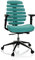 hjh OFFICE Profi Bürostuhl Ergo LINE II Stoff Türkis, ergonomischer Drehstuhl, GS geprüft, TÜV Süd nach DIN EN 1335-1, 1335-2