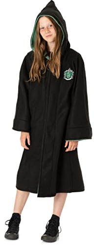 Harry Potter Cloak Dress Up Kids | Boys Girls Gryffindor OR Slytherin Cape Options | Hogwarts House Uniform Replica Costume | Magical Fancy Dress Outfit
