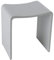 Four & More Badhocker Duschhocker Sitzhocker Duschstuhl Duschsitz Luxusbadhocker Design Kunststein Spa aus hochwertigem Solid Stone/Mineralguss/Kunststein Modell 'Rom', Oberfläche:Grau Matt