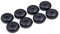 PrecisionGeek - Lautsprecher Spike Pads Aluminium schwarz runde Form 20 mm Durchmesser für HiFi Ständer, Lautsprecher, Soundbars - Set mit 8 Stück