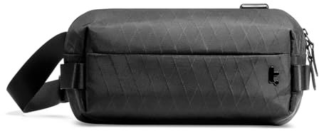 tomtoc Compact X-Pac Sling Bag, Borsa a Tracolla Minimalista per Uomini e Donne, Borsa a Tracolla Leggera e Idrorepellente per il Tempo Libero, Viaggi e il Lavoro, Regali Natale, per 2024 iPad mini 7