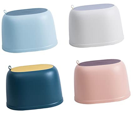 GRIRIW 1 Stück Rosa Fußwaschbecken Haushaltsstufe Fußhocker Hocker Anti-Tragbare Bank Schwer Zuhause Küche Erwachsene Duty Töpfchen Kunststoff Klein Für Kinder Kinder Ruhe Tritt