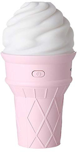 Beifenl Helado USB Mini Luz Humidificador de Aire Electrodomésticos Atomizador (Rosa)