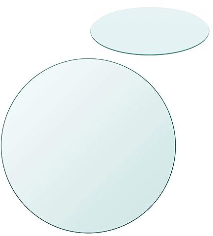 Dessus De Table Ronde En Verre Trempé, Meuble DIY, Verre Dessus De Table, Plateaux De Table pour Table À Manger Verre, Plateau De Table, Remplacement Dessus De Table pour Table À Manger ( Size : CLEAR