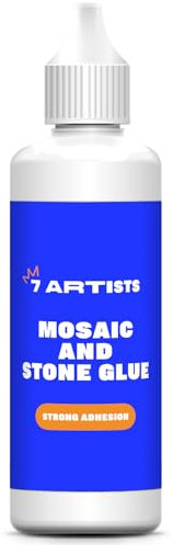 7 Artists Colla per Mosaici 80 ml Collante per Mosaico | Collante Trasparente Mosaici | Mosaic Glue