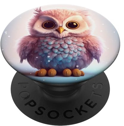 Süße Eule PopSockets mit austauschbarem PopGrip