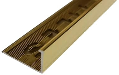 5 x Bright Gold Metal 10mm Tile Trim