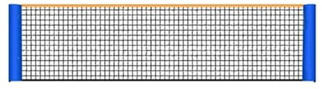 3-6M elastisches Badmintonnetz, verdicktes, faltbares und einfach zu installierendes Nylon-Tennisnetz (Color : Black, Size : 4m)