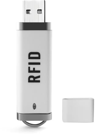 Navfmru RFID Reader Mini ID IC Card Reader Scanner RFID Reader 125KHz/13.56Mhz Dual Frequency Reads TK4001 EM4100 ID IC NFC Card Access Control Reader USB Port