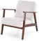 KRESTON Sessel ASENTO, Retro Cocktailsessel aus Massivholz für Wohnzimmer, TV Sessel