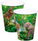 Folat 8 Papp-Becher *Safari & Wilde Tiere * für Party und Geburtstag 62001 // Kindergeburtstag Set Partybecher Becher Dschungel Löwe AFFE Zebra Giraffe
