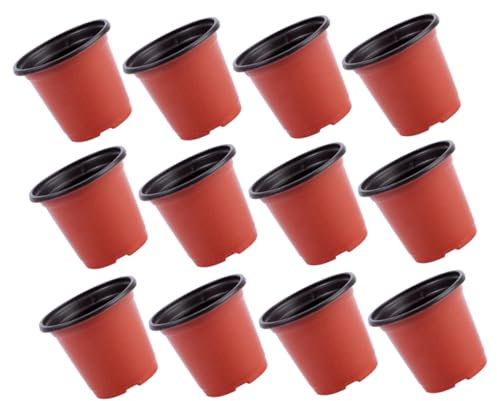 POPETPOP 120 Pièces Pot De Semis Petit Pot De Pépinière Pot De Culture De Plantes Pot De Fleur De Pépinière Pot De Plante Grasse Pot De Jardinière Pot De Tomates Pot De Repiquage PP Rouge