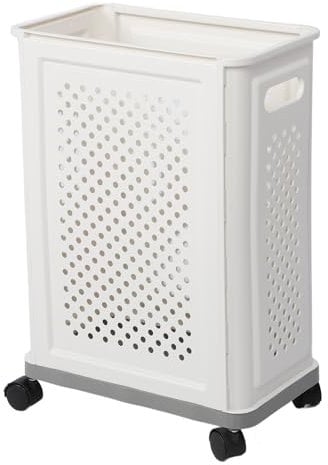 Xiuganpo Yoga Matte Aufbewahrung Regal, Yoga-Matten Halter Für das Heim-Fitness Studio Mit Rädern, Atmungsaktive Yoga Matte Aufbewahrung Korb Für Schmutzige Kleidung, Spielzeug, Feder