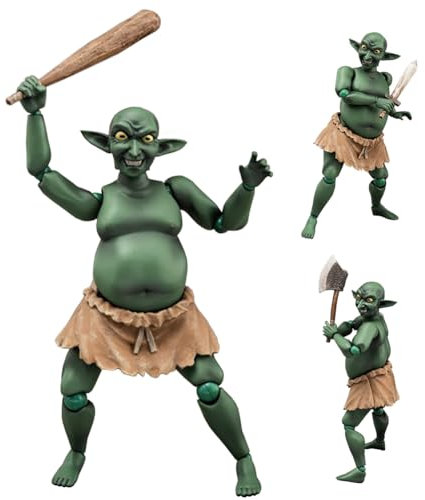 Zhongkaihua Original Painting Figur Grün Goblin Actionfigur 15cm Goblin Super Action Statue Gelenkig bewegliche Figur Austauschbares Zubehör PVC Modell