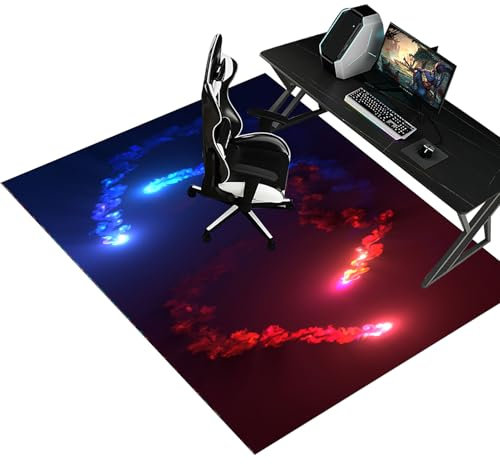 Fzamudng Protector Suelo Silla Ruedas Alfombra Silla Escritorio Antideslizante Alfombra Silla Gaming Alfombra Oficina para Silla con Ruedas Alfombra Protectora Suelo Silla Alfombra Gamer 70 x 100 cm