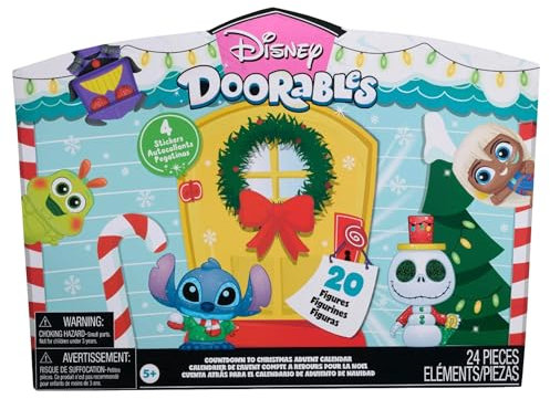 Disney Doorables Adventskalender 2024 | 24 Teile mit Aufklebern (Disney Doorables)